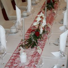 Inselhof Vineta Hochzeit Tischdekoration mit Namensschilder