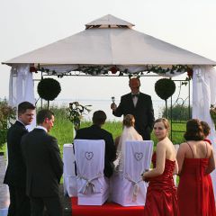 Inselhof Vineta Freie Trauung unter dem Pavillon